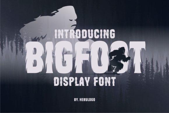 Bigfoot: A Cool, Brushed Display Font for Bold Creators
