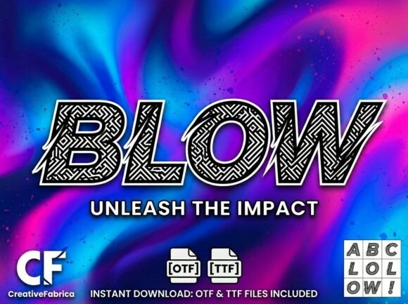 Blow: The Display Typeface That Marries Street Art Grit with Digital Precision