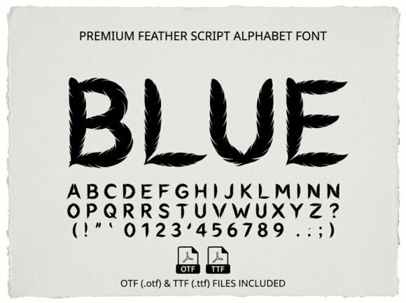 Blue: The Decorative Display Font for Bold, Artistic Projects