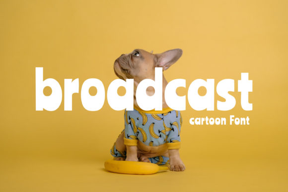 Broadcast Font: A Playful Display Typeface for Creative Projects