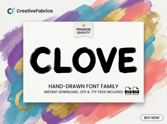 Clove: A Bold Decorative Font for Head-Turning Designs