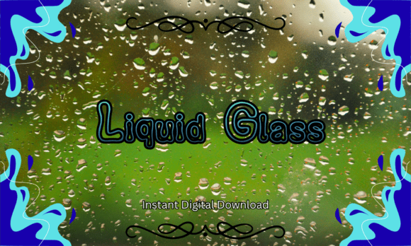 Exploring the Liquid Glass Font: A Rainy-Day Aesthetic