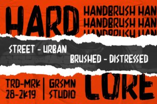 Hardcore: The Urban Display Font That Commands Attention