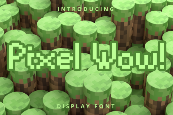 Pixel Wow: A Modern Display Font for Digital & Print Designs