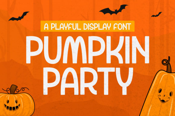 Pumpkin Party: A Spooky Display Font for Creative Halloween Projects