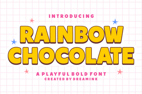 Rainbow Chocolate: A Typeface Bursting with Whimsical Charm