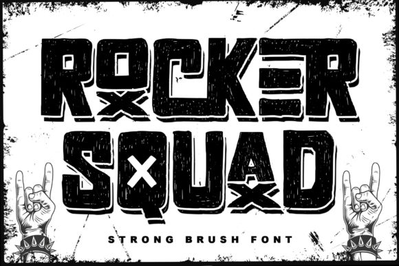 Rocker Squad: Bold Typography with Urban Attitude