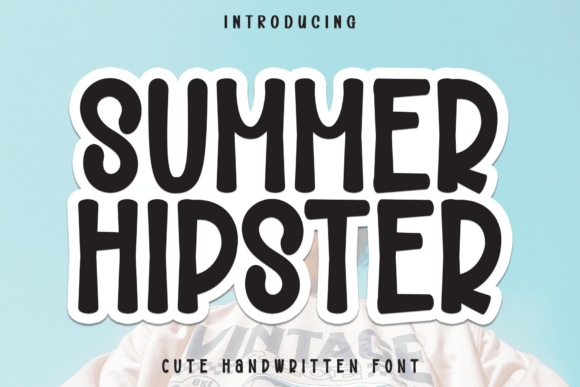 Summer Hipster: The Display Font with Handmade Soul