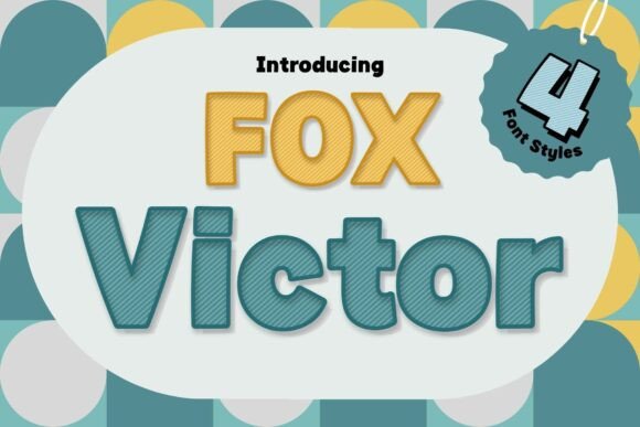 Unleash Playful Energy with the Fox Victor Display Font