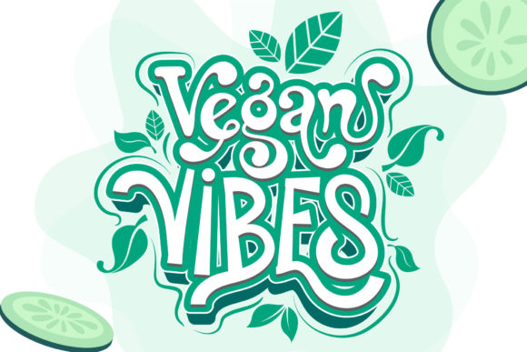 Vegan Vibes: A Retro Font for Modern Designers
