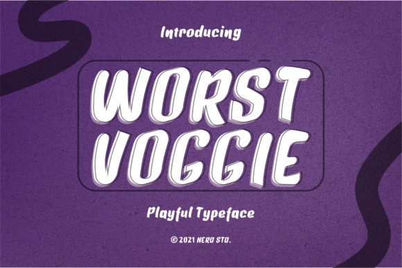 Worst Voggie: A Handwritten Font with Real-World Charm